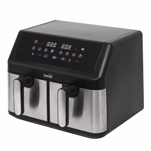 Forrólevegős sütő HOME HGAF29 2 x 4,5 liter 2000W fekete