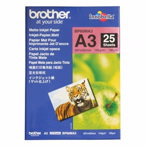 Fotópapír BROTHER BP60MA3 A/3 matt 145 g 25 lapos