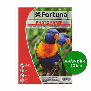 Fotópapír FORTUNA A/4 inkjet fényes 180 g 100 lapos