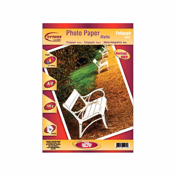 Fotópapír FORTUNA A/4 inkjet matt 180 g 50 lapos Fotópapír FORTUNA A/4 inkjet matt 180 g 50 lapos