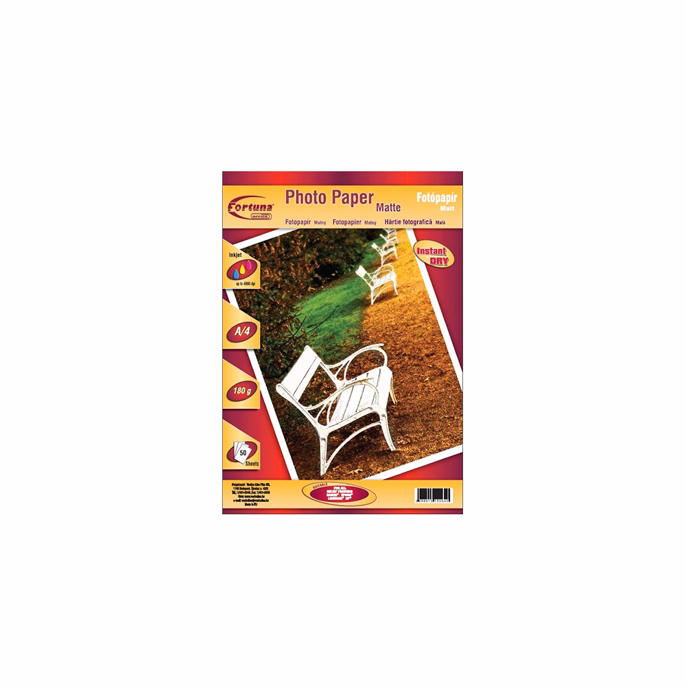 Fotópapír FORTUNA A/4 inkjet matt 180 g 50 lapos Fotópapír FORTUNA A/4 inkjet matt 180 g 50 lapos