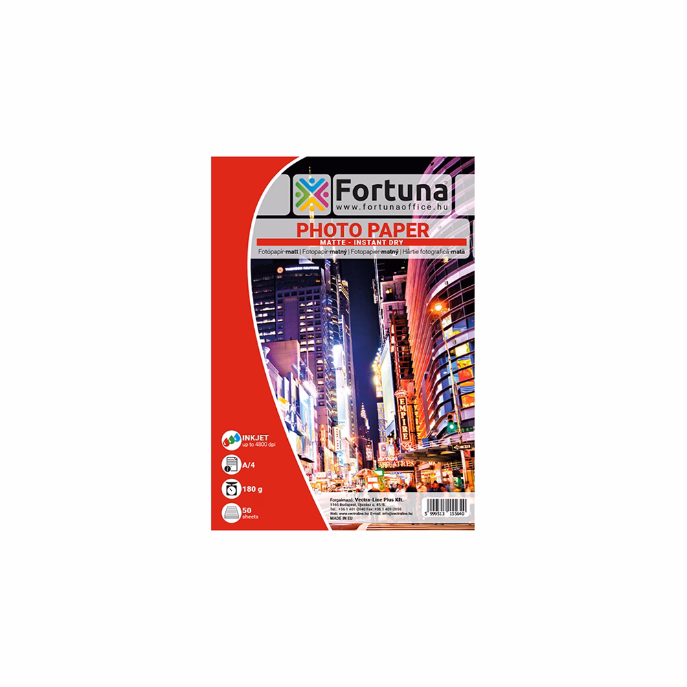 Fotópapír FORTUNA A/4 inkjet matt 180 g 50 lapos Fotópapír FORTUNA A/4 inkjet matt 180 g 50 lapos