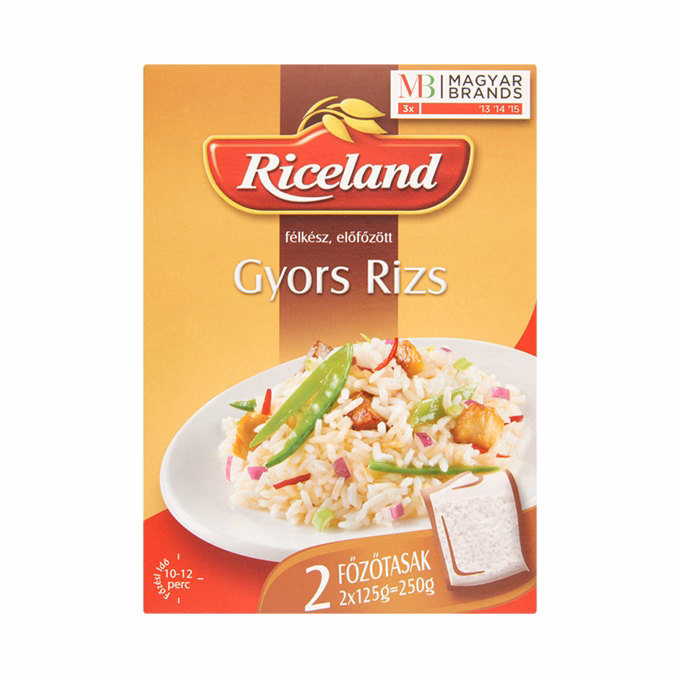 Főzőtasakos rizs RICELAND Gyors 2x125 g