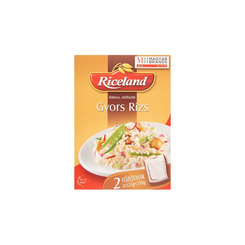 Főzőtasakos rizs RICELAND Gyors 2x125 g