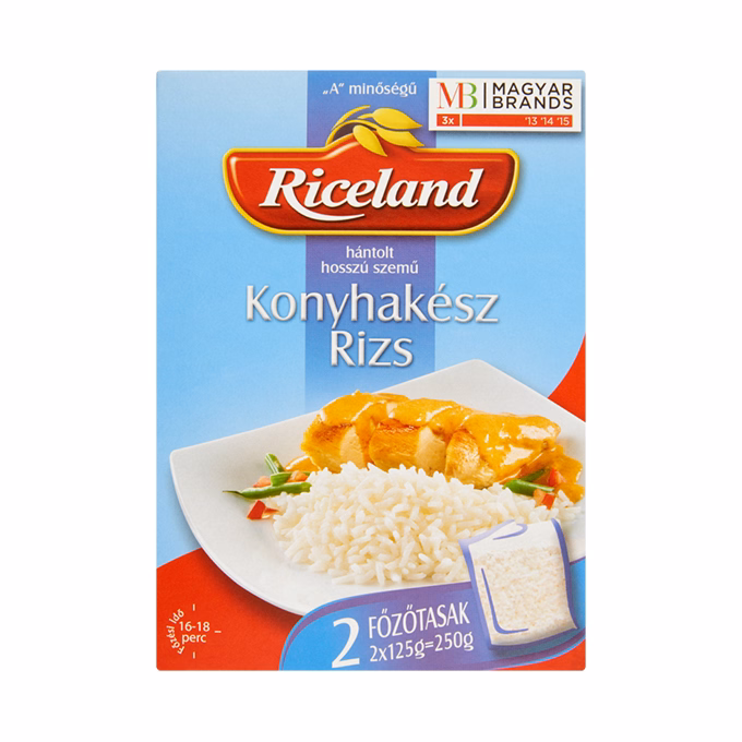 Főzőtasakos rizs RICELAND Konyhakész 2x125 g