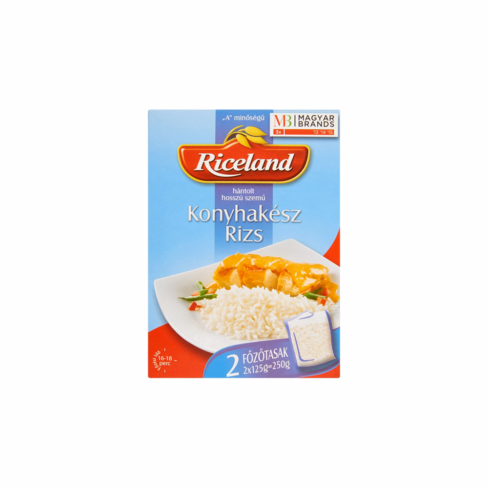 Főzőtasakos rizs RICELAND Konyhakész 2x125 g