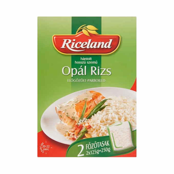 Főzőtasakos rizs RICELAND Opál 2x125 g Főzőtasakos rizs RICELAND Opál 2x125 g