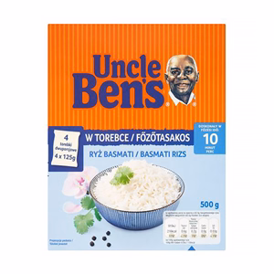 Főzőtasakos rizs UNCLE BEN`S basmati 4x125 g