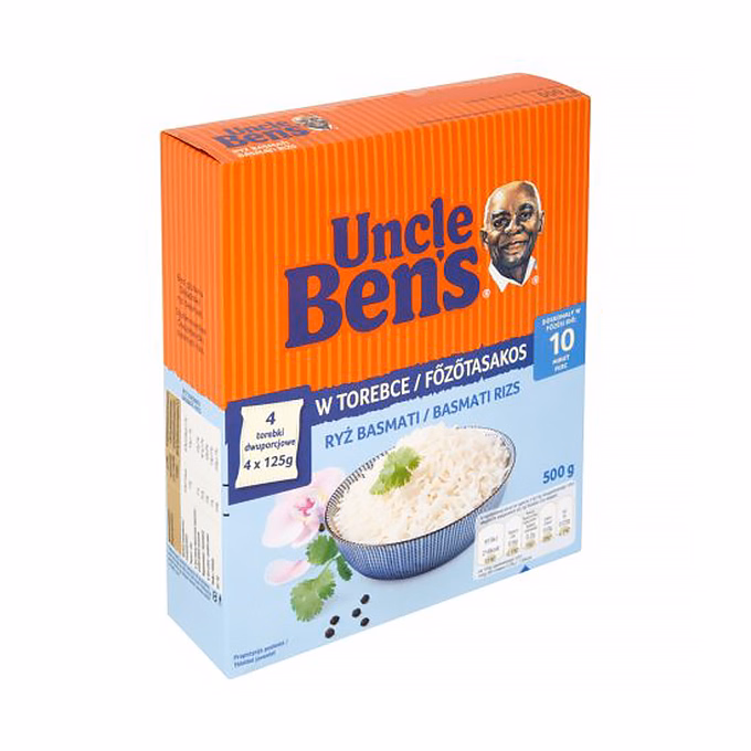 Főzőtasakos rizs UNCLE BEN`S basmati 4x125 g