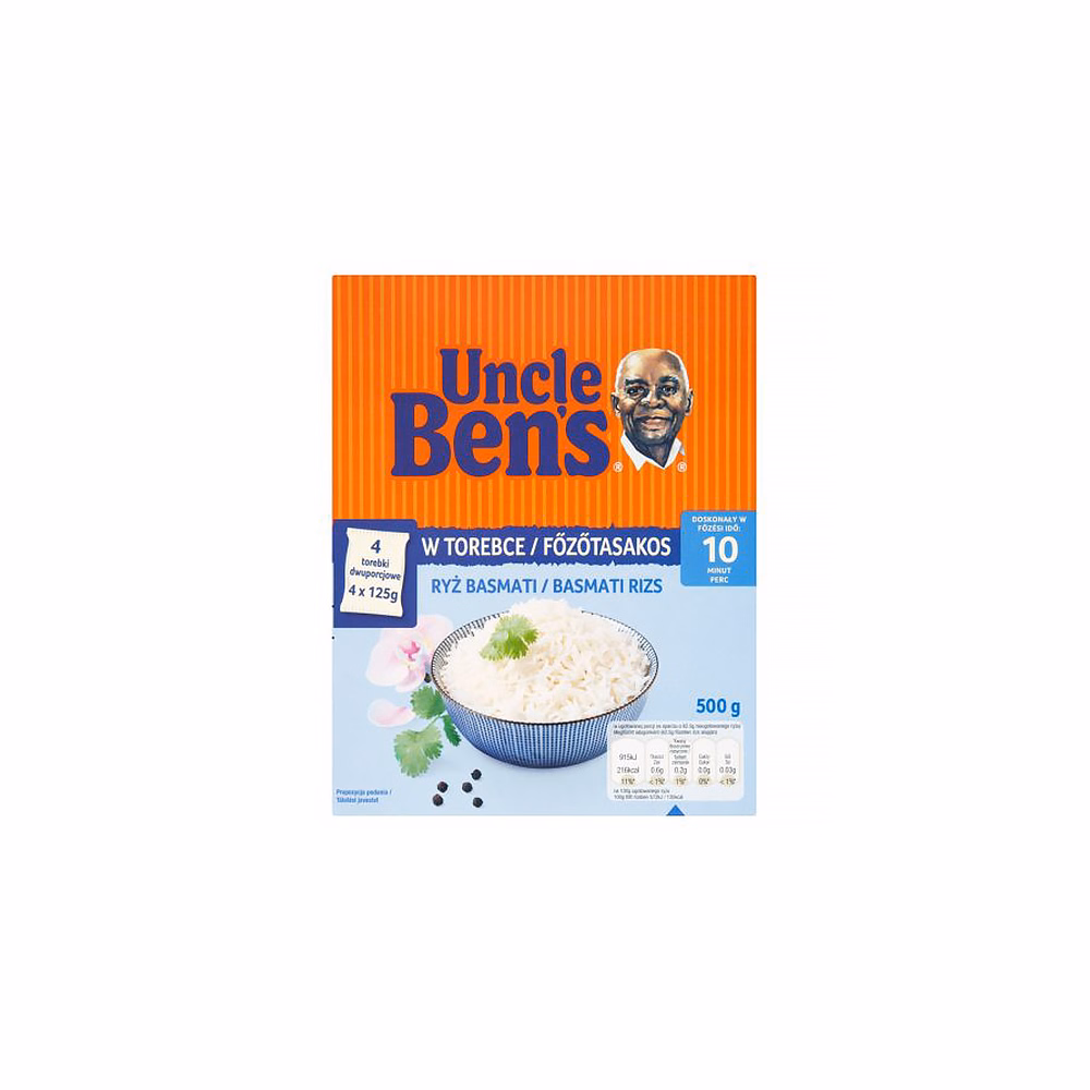 Főzőtasakos rizs UNCLE BEN`S basmati 4x125 g