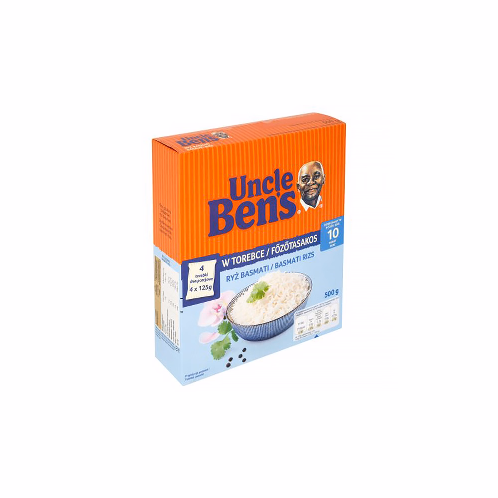 Főzőtasakos rizs UNCLE BEN`S basmati 4x125 g