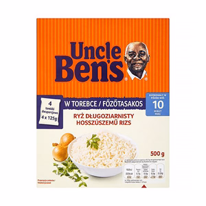 Főzőtasakos rizs UNCLE BEN`S hosszúszemű 4x125 g