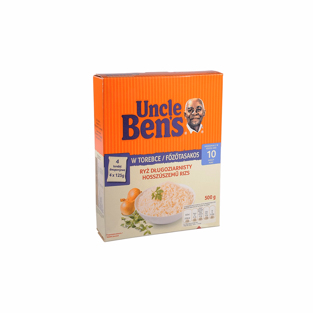Főzőtasakos rizs UNCLE BEN`S hosszúszemű 4x125 g