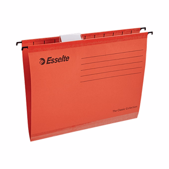 Függőmappa ESSELTE Classic A/4 karton újrahasznosított piros 25 darabos Függőmappa ESSELTE Classic A/4 karton újrahasznosított piros 25 darabos