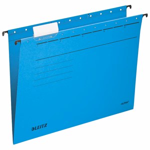 Függőmappa LEITZ Alpha Standard A/4 karton kék 25 darabos
