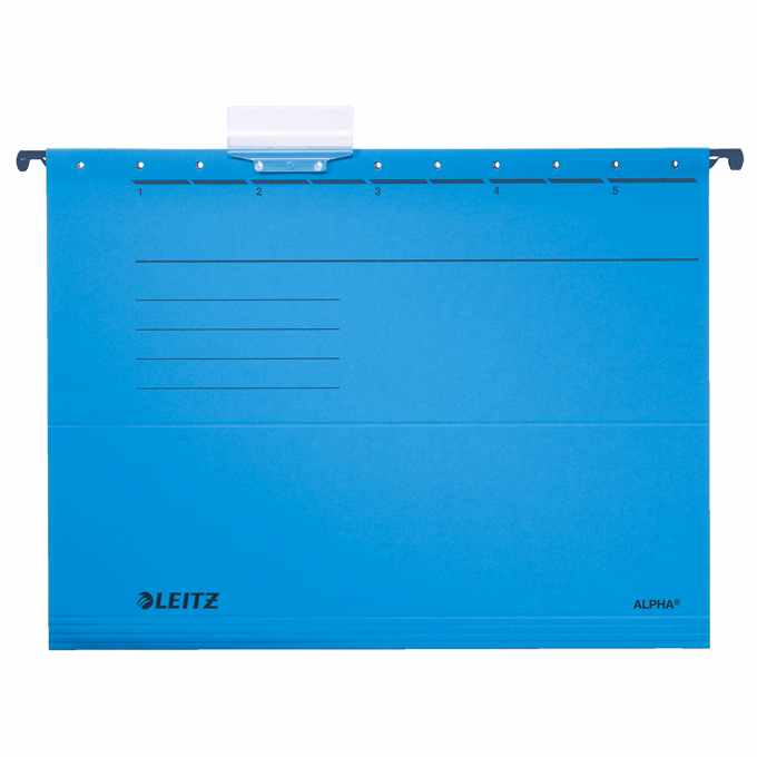Függőmappa LEITZ Alpha Standard A/4 karton kék 25 darabos