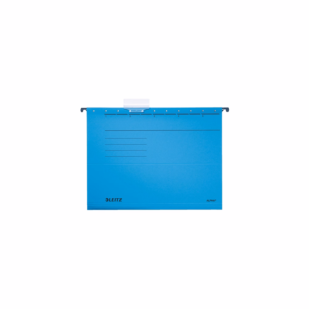 Függőmappa LEITZ Alpha Standard A/4 karton kék 25 darabos
