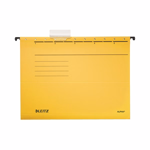 Függőmappa LEITZ Alpha Standard A/4 karton sárga 25 darabos