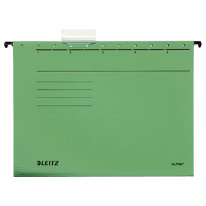 Függőmappa LEITZ Alpha Standard A/4 karton zöld 25 darabos