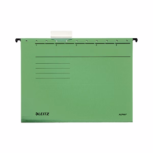 Függőmappa LEITZ Alpha Standard A/4 karton zöld 25 darabos
