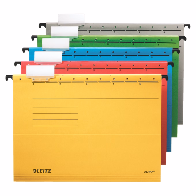 Függőmappa LEITZ Alpha Standard A/4 karton zöld 25 darabos