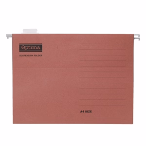 Függőmappa OPTIMA A/4 karton piros 25 darabos