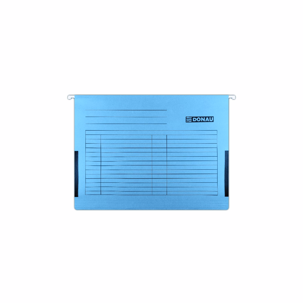 Függőmappa oldalvédelemmel DONAU A/4 karton kék 25 darabos