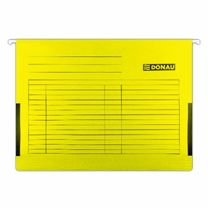 Függőmappa oldalvédelemmel DONAU A/4 karton sárga 25 darabos