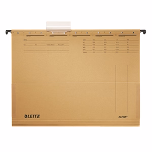 Függőmappa oldalvédelemmel LEITZ Alpha Standard A/4 karton natúr 25 darabos Függőmappa oldalvédelemmel LEITZ Alpha Standard A/4 karton natúr 25 darabos