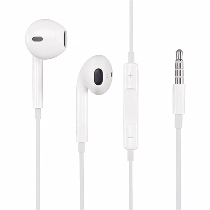 Fülhallgató APPLE MD827ZM/B Jack 3,5mm mikrofon hangerőszabályzó fehér