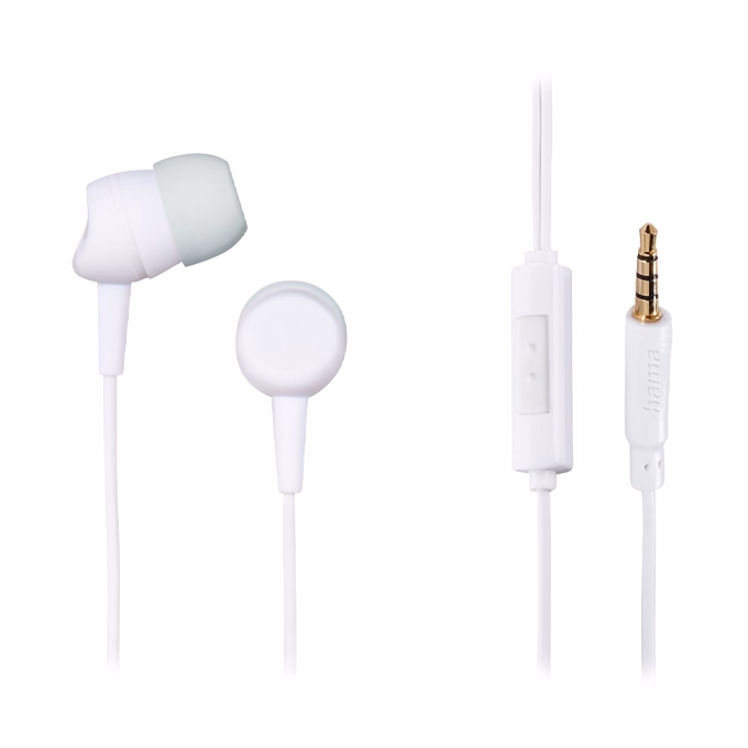 Fülhallgató HAMA InEar EP szetereó fehér