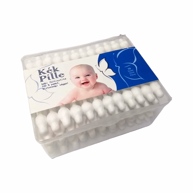 Fültisztító pálcika KÉK PILLE kisgyerekeknek 56 db