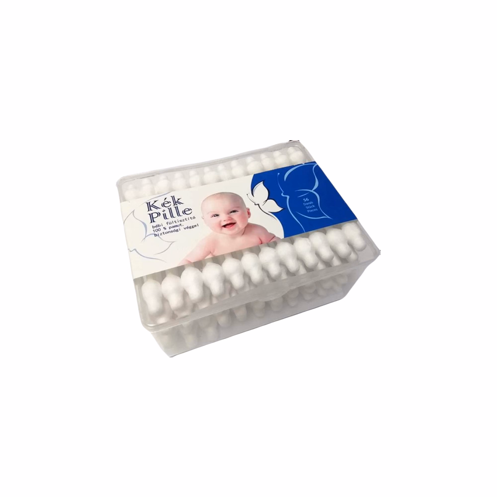 Fültisztító pálcika KÉK PILLE kisgyerekeknek 56 db