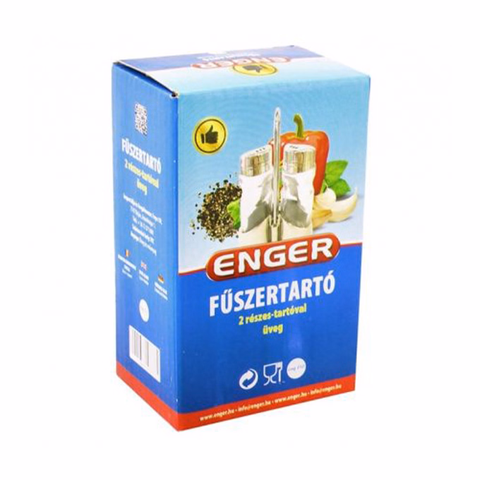 Fűszertartó ENGER 2 részes üveg