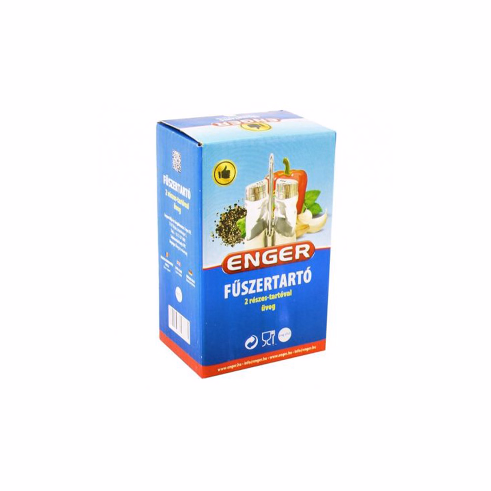 Fűszertartó ENGER 2 részes üveg