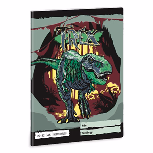 Füzet kockás ARS UNA A/5 32 lapos 27-32 T-Rex