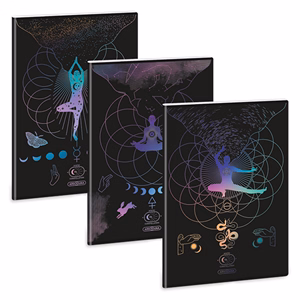 Füzet kockás ARS UNA A/4 40 lapos Extra kapcsos Mystic Constellation