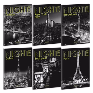 Füzet kockás ARS UNA A/4 40 lapos Extra kapcsos Night Life