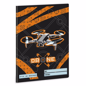 Füzet kockás ARS UNA A/5 32 lapos 27-32 Drone X