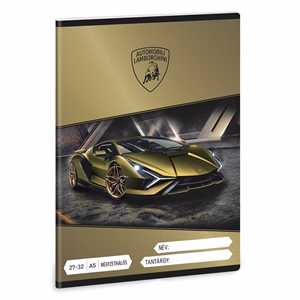 Füzet kockás ARS UNA A/5 32 lapos 27-32 Lamborghini 5523