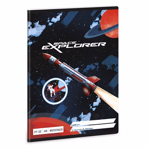 Füzet kockás ARS UNA A/5 32 lapos 27-32 Space Explorer