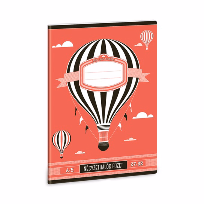 Füzet kockás ARS UNA Standard A/5 32 lapos 27-32