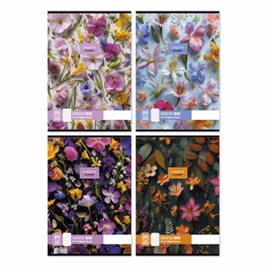 Füzet kockás Dream Flowers A/4 87-32 vegyes minták