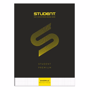 Füzet kockás ICO Student Black Prémium A/4 32 lapos