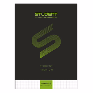 Füzet kockás ICO Student Black Prémium A/4 32 lapos