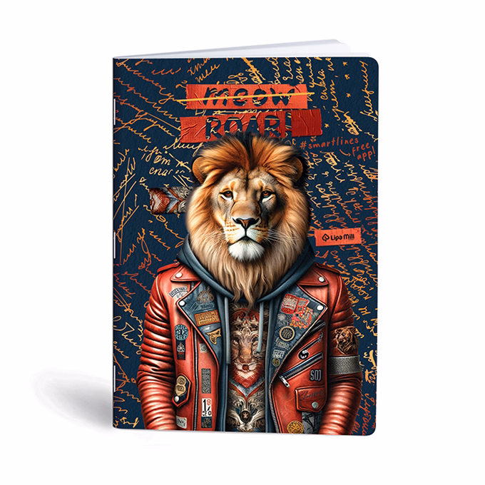 Füzet kockás LIPAMILL A/4 40 lapos Fashion animal