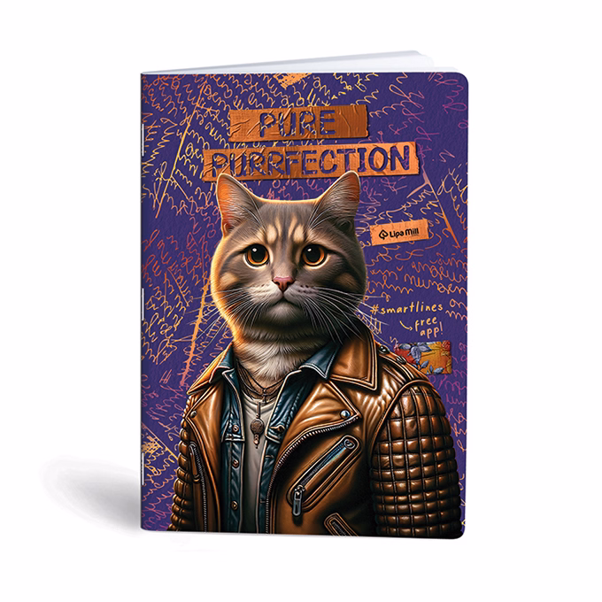 Füzet kockás LIPAMILL A/4 40 lapos Fashion animal