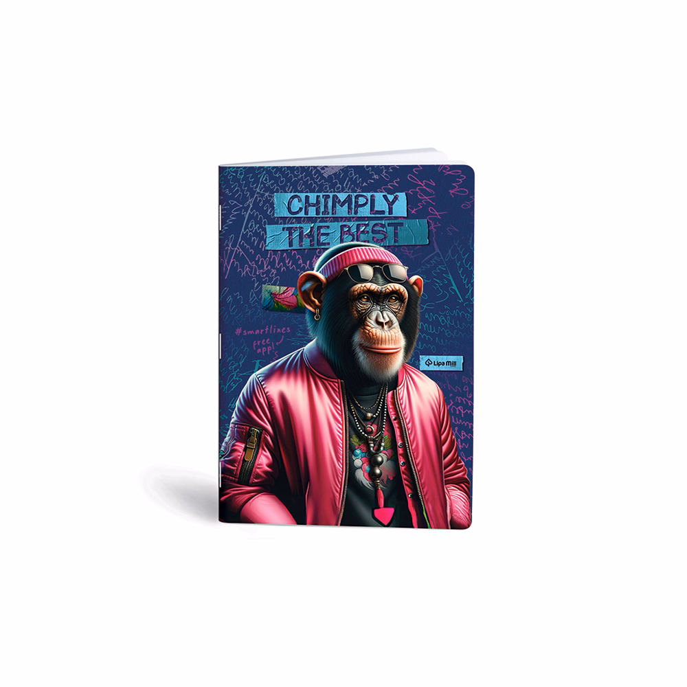 Füzet kockás LIPAMILL A/4 40 lapos Fashion animal