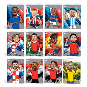 Füzet kockás LIPAMILL A/4 40 lapos Football icons
