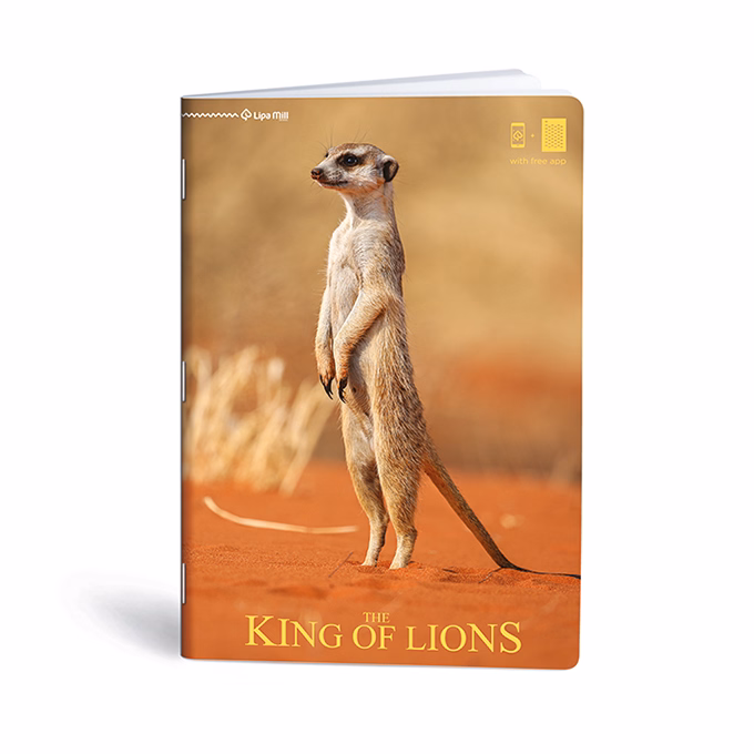 Füzet kockás LIPAMILL A/4 40 lapos King of lions